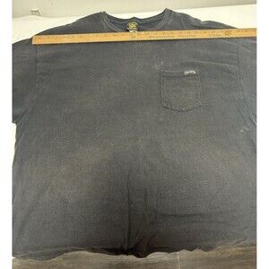 Calcutta Black 2XL 100% Cotton Fishing T-Shirt Short Sleeve Pocket